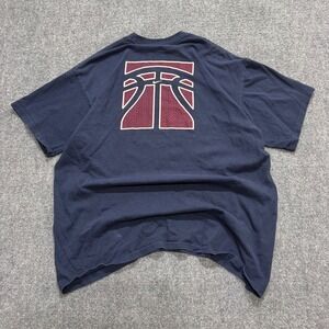 VTG Nike Hoops T-shirt Men's XL Navy Blue Red Y2K
